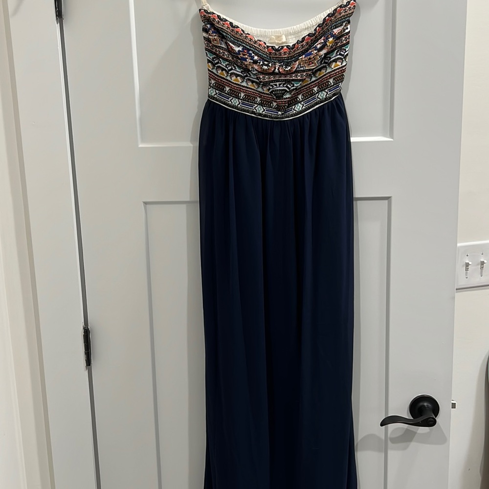 Superb strapless maxi dress